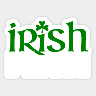 Irish Kiwi (for dark backgrounds) Sticker